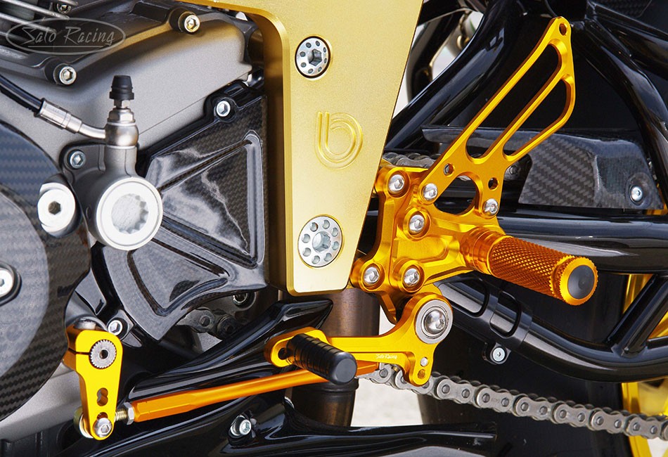 Sato Racing Rearsets Black 2008+ Bimota DB6